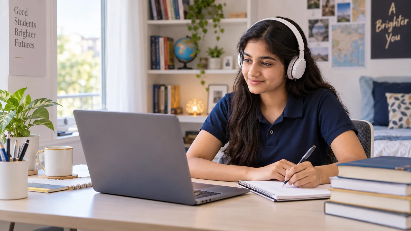 Student learning online with JNEXT